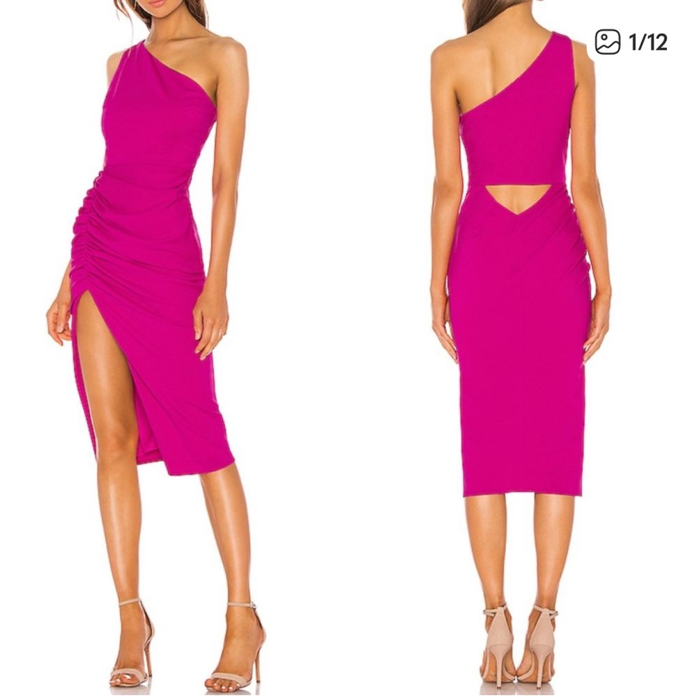 NEW Katie May Revolve New Age Hot Electric Pink Cocktail Dress Brand New Tags